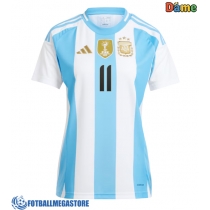 Fotballdrakt Dame Argentina Angel Di Maria #11 Hjemmedrakt Copa America 2024 Kortermet